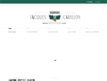 Tablet Screenshot of jacques-carillon.com